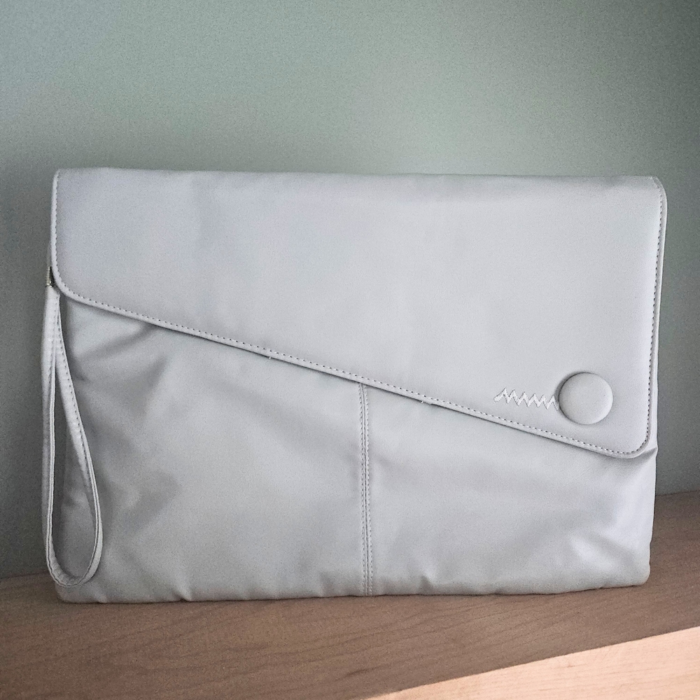 Pacific Connections Gray Wristlet Clutch